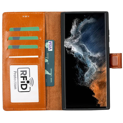 Buffalo Samsung Galaxy S23 Series Detachable Leather Wallet Case